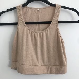 Lounge set crop top and bottom stretch cotton M